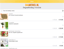 Tablet Screenshot of dagartikel.nl